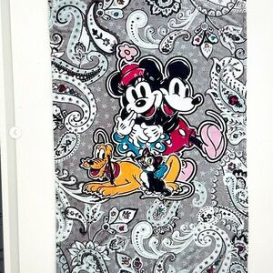 VERA BRADLEY DISNEY MICKEY MOUSE PLUSH THROW BLANKET:NWT PICCADILLY PAISLEY